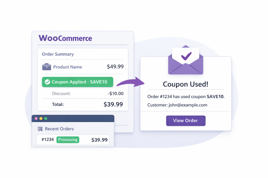 Send Email When Coupon Used in WooCommerce