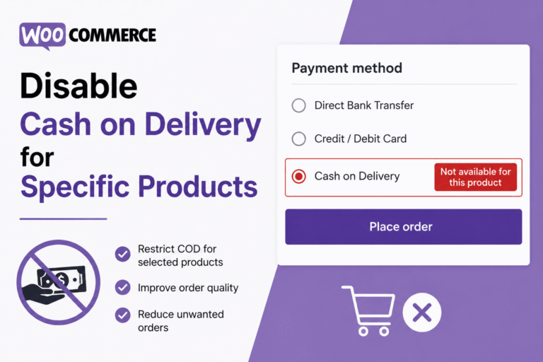 WooCommerce disable COD